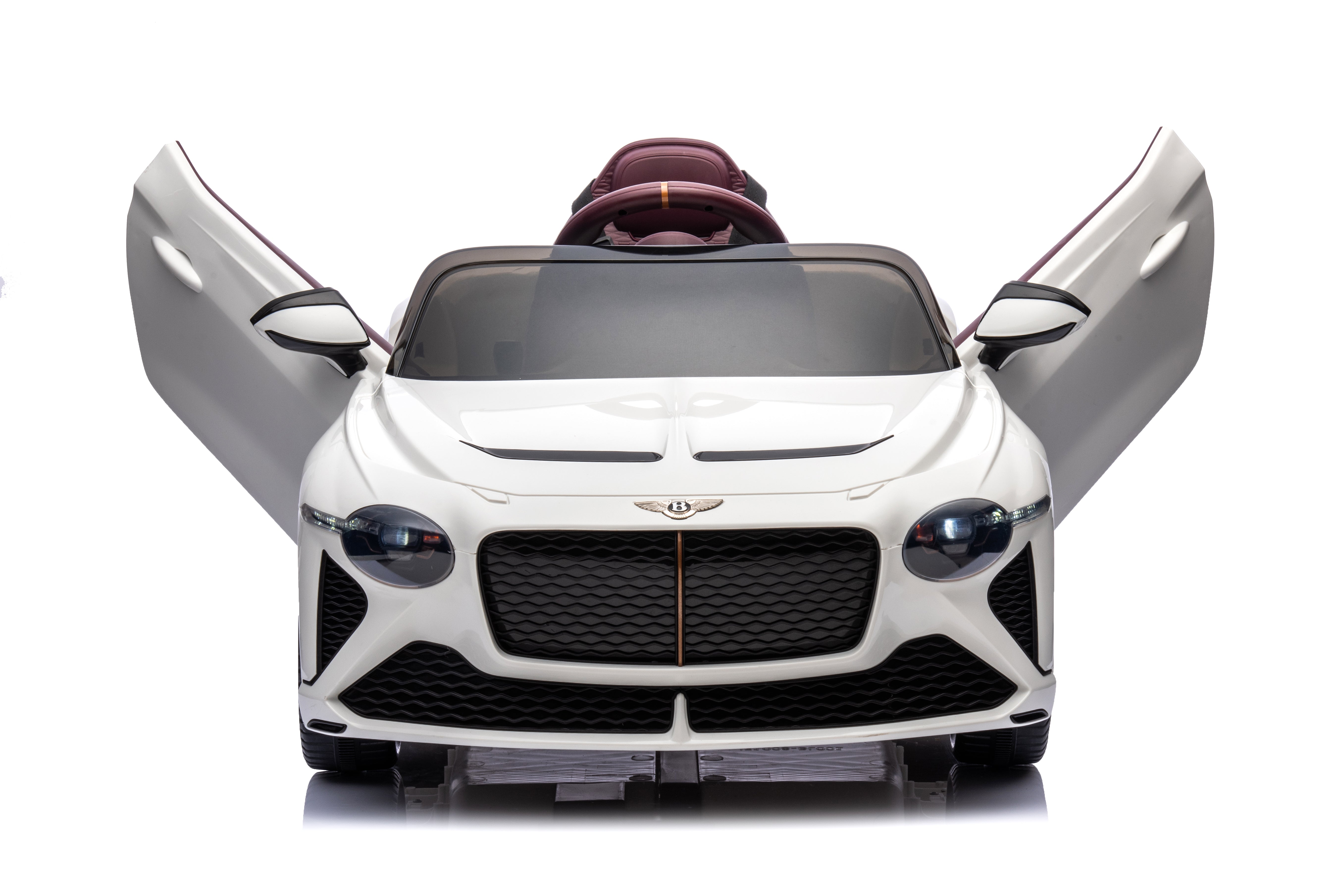 Mașinuță electrică copii Bentley Bacalar oficial licentiat, Kidoo, 12V, 2 motoare, telecomandă 2.4G, LED, USB, Bluetooth, 3-8 ani