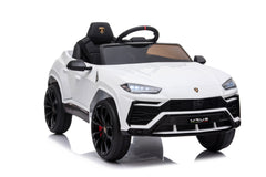 Mașinuță electrică Lamborghini Urus oficial licentiata, KIDOO, 37–96 luni, 12V 4.5Ah, 2 motoare 25W, telecomandă 2.4G, volan multifuncțional cu muzică, MP3, USB, TF, FM Radio, 105×65×52 cm