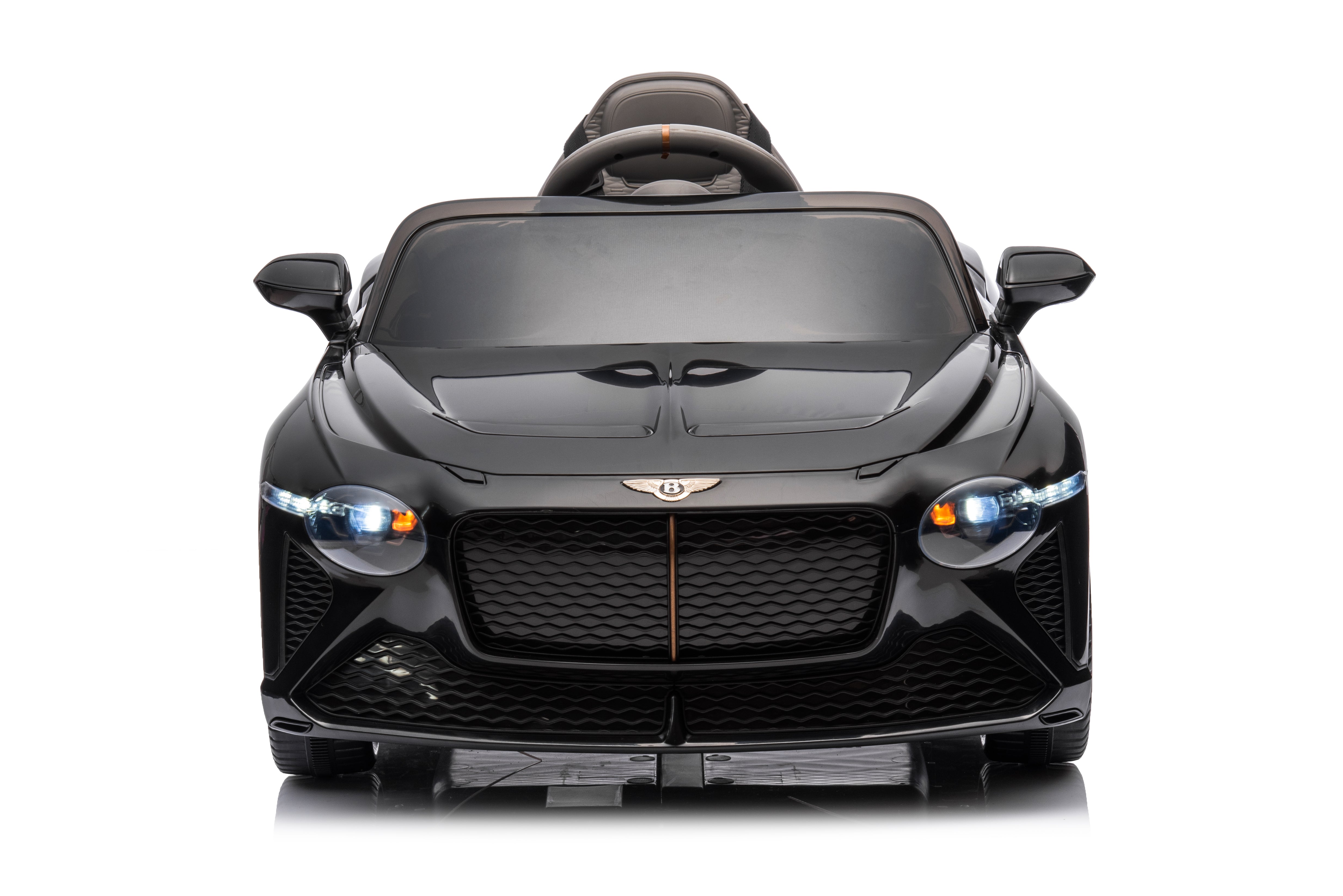 Mașinuță electrică copii Bentley Bacalar oficial licentiat, Kidoo, 12V, 2 motoare, telecomandă 2.4G, LED, USB, Bluetooth, 3-8 ani