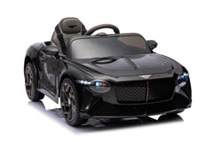 Mașinuță electrică copii Bentley Bacalar oficial licentiat, Kidoo, 12V, 2 motoare, telecomandă 2.4G, LED, USB, Bluetooth, 3-8 ani