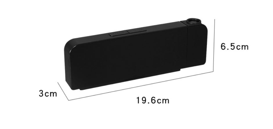 Ceas digital cu afisaj LED AT PERFORMANCE®, cu funtie de alarma si intensitate reglabila, proiector rotativ cu ora, Negru.