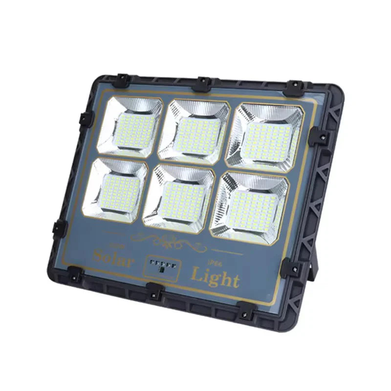 Proiector Solar LED HNY 800W cu Panou Fotovoltaic Separat, Telecomandă, Senzor de Mișcare, IP66, 6500K