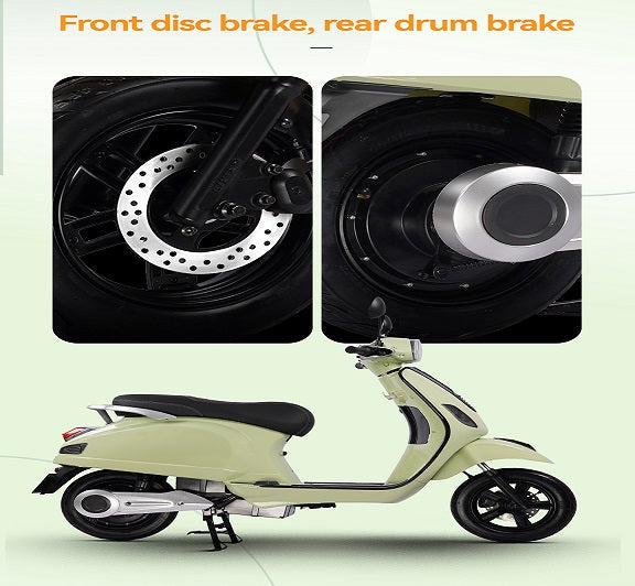 Scuter Electric N-Moto EL3 Verde – Motor Bosch 1000W, Dimensiuni 1760×540×1130mm, Greutate 65Kg, Viteză Max. 45 km/h, Autonomie 60 km, Baterii 72V, APP, GPS, Carte RAR (C.I.V) + CADOU Tricou N-Moto