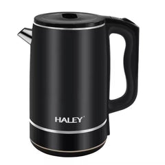 Fierbător Electric HALEY, Portabil din Inox de 3L, 1800W, încălzire Rapidă cu Oprire Automată, Negru