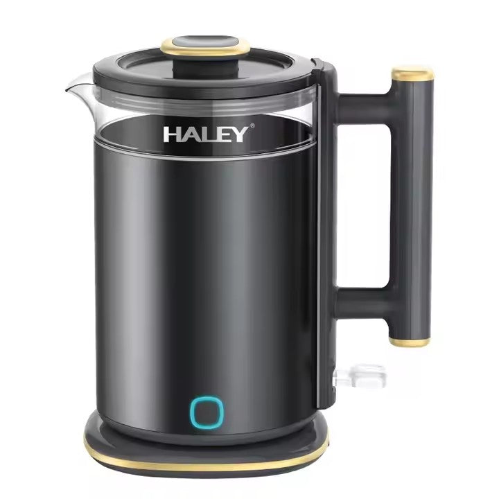 Ceainic Electronic de Apă HALEY, 2L, 1800W, Fierbător cu Căptușeală din Sticlă îngroșată, înalt Borosilicat