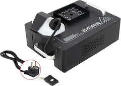 Mașină de Fum Verticală AT PERFORMANCE® 1500W cu 24 LED-uri RGB, Control DMX & Wireless, Efecte Luminoase pentru Scenă, DJ, Evenimente – 3L Capacitate