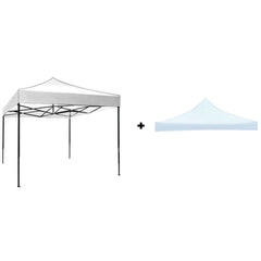 Pachet Cort Pavilion 3x3m + Copertină Rezervă – Impermeabil, Pliabil, Structură Metalică – AT PERFORMANCE®