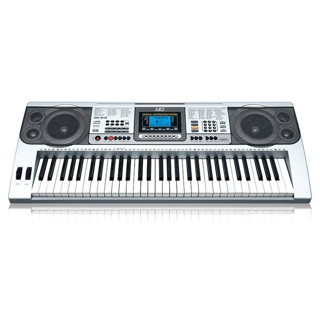 Orga Electronică MK-810 cu 61 de Clape, Afișaj LCD și Funcție USB