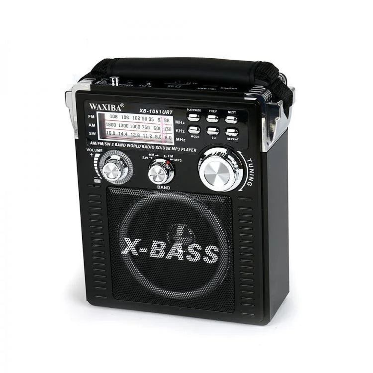 Radio Portabil AM/FM/SW cu Bluetooth, MP3, USB/TF și Lanternă