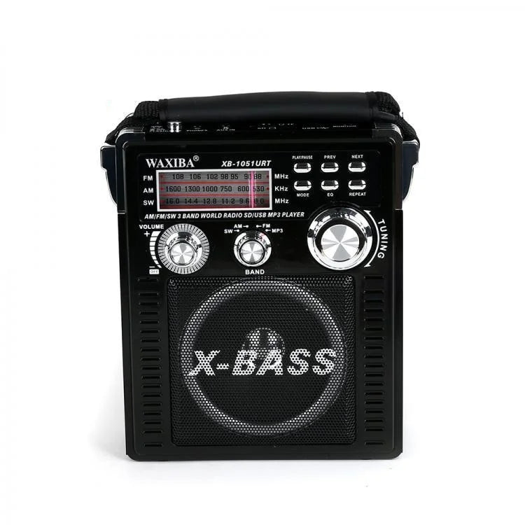 Radio Portabil AM/FM/SW cu Bluetooth, MP3, USB/TF și Lanternă