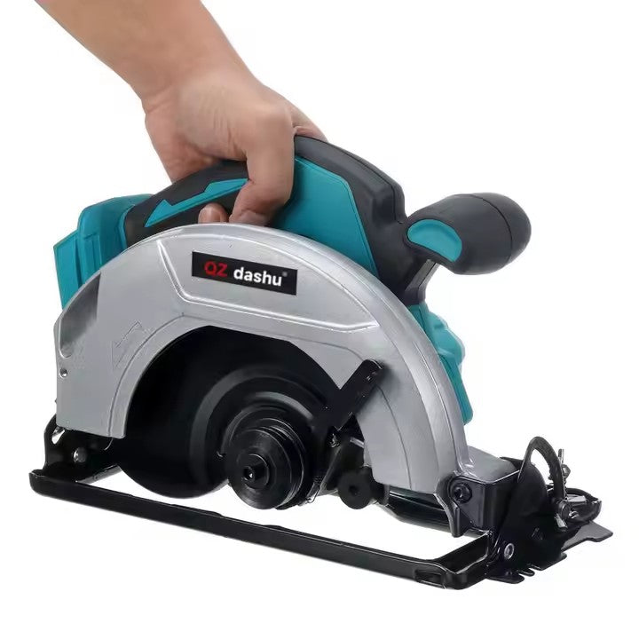 Fierăstrău Circular Electric AT PERFORMANCE® 1200W, 2 Baterii 36V, 10000rpm, 185mm, Motor Fără Perii, Albastru – Tăieri Precise și Versatilitate Maximă