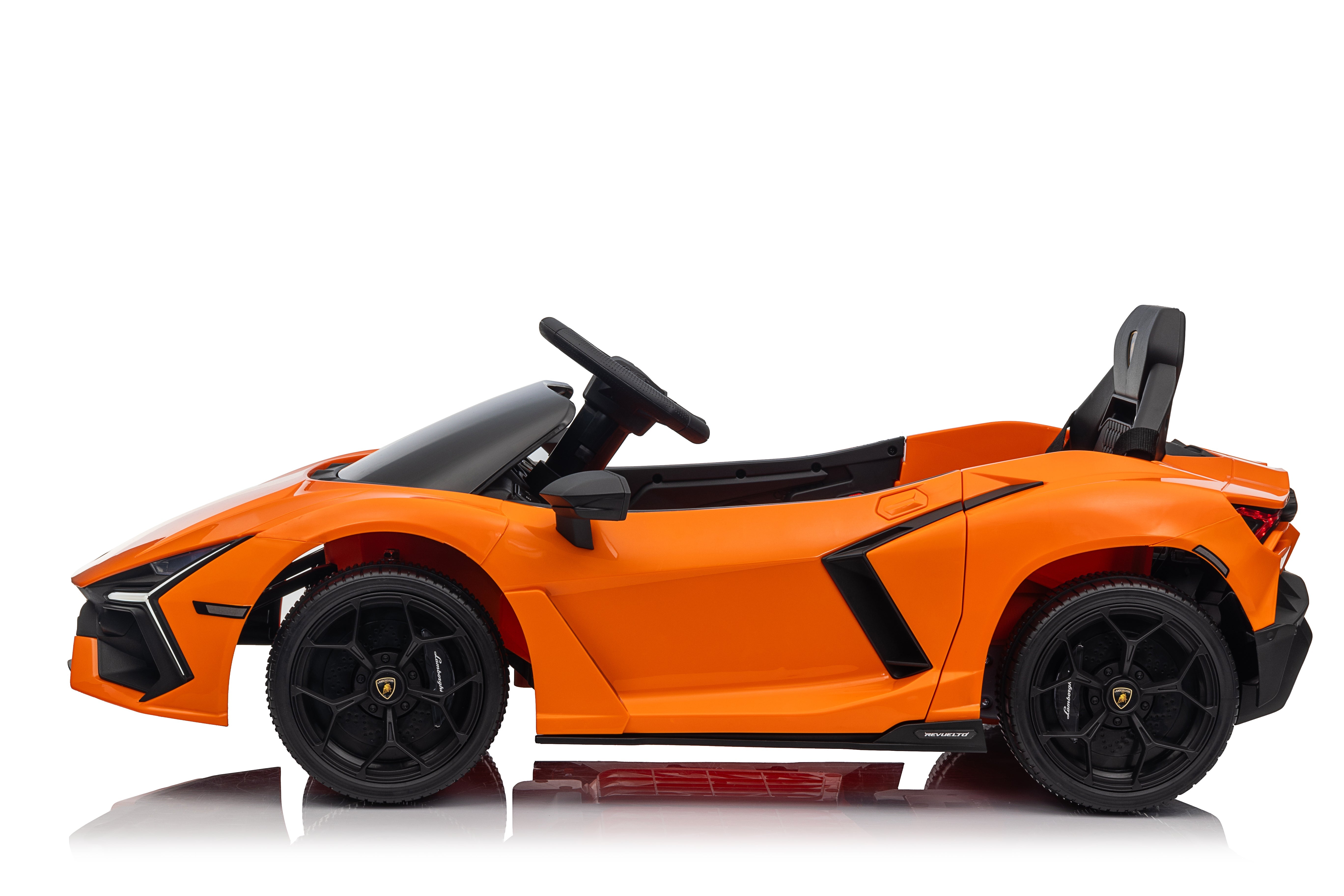 Lamborghini Revuelto – Mașinuță electrică oficial licențiată pentru copii (12V, 2 motoare de 390)