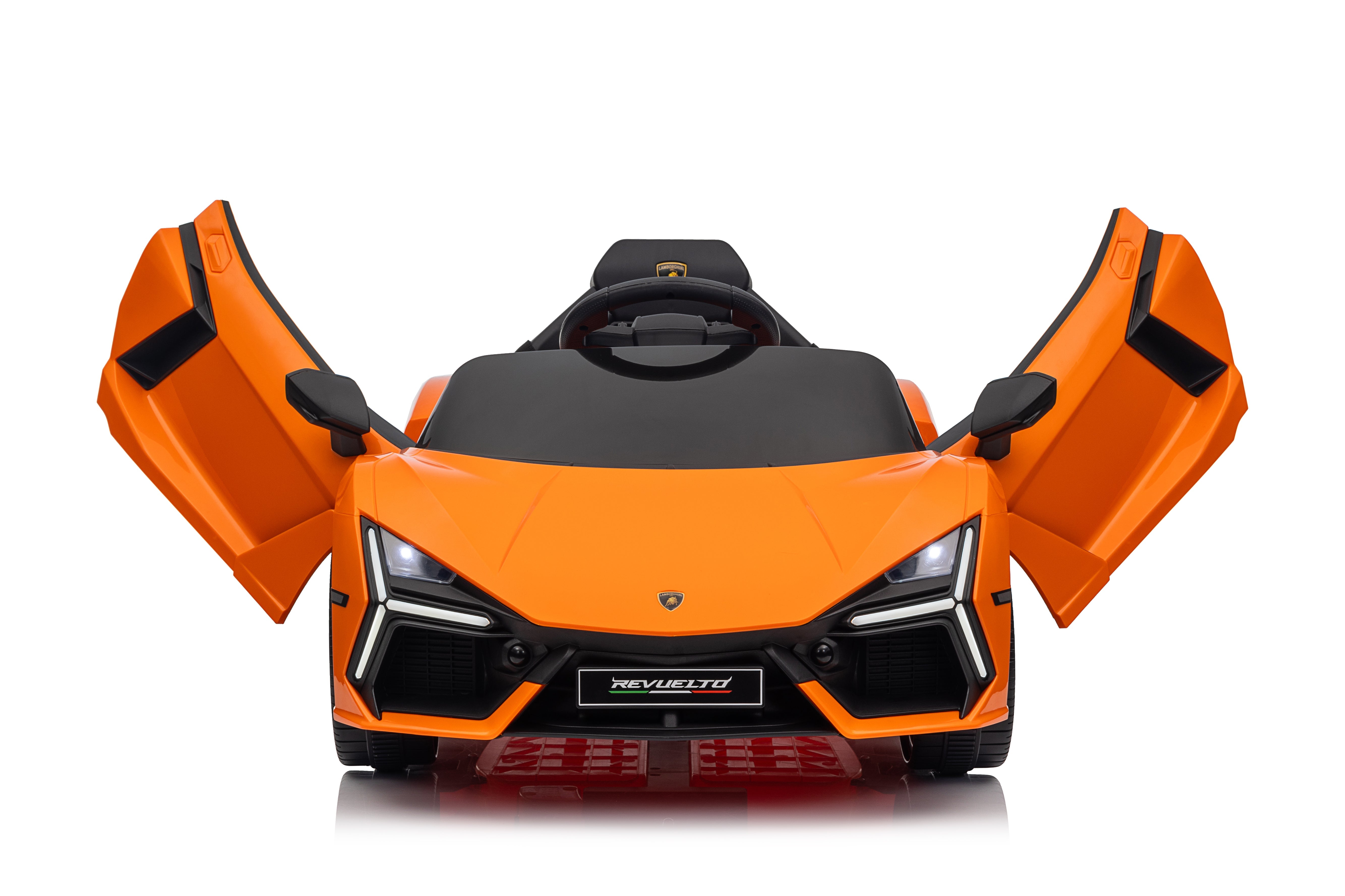 Lamborghini Revuelto – Mașinuță electrică oficial licențiată pentru copii (12V, 2 motoare de 390)