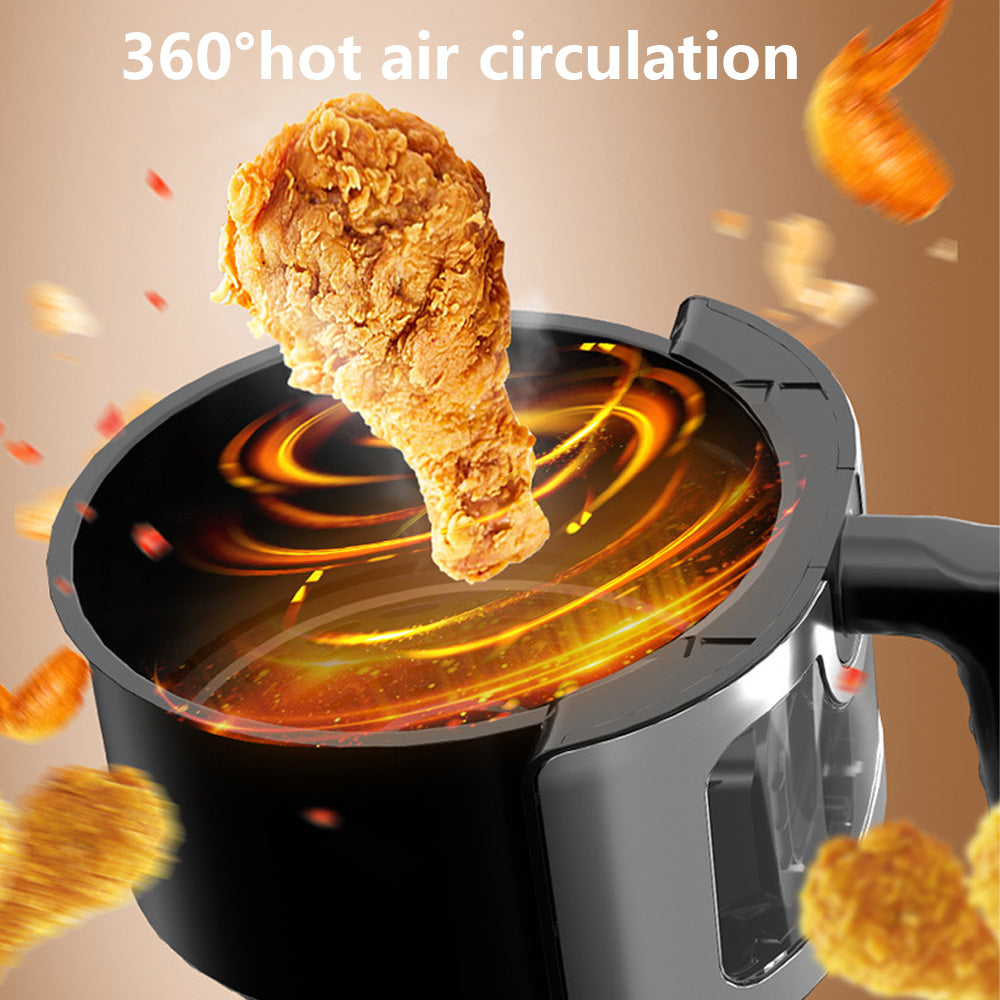 Friteuză cu Aer Cald AT PERFORMANCE® 8L, 10 Programe Smart, 2800W, Panou Tactil, Circulație 3D Aer Fierbinte, Teflon Non-Stick + 100 Bucăți Hârtie de Copt CADOU