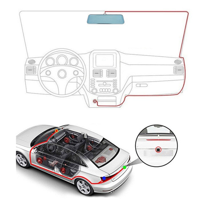 Oglindă Auto DVR AT PERFORMANCE® cu Cameră Față-Spate Full HD 1080P