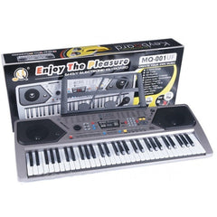 Orga Electronica + Stativ pentru Orga ,Cu 61 De Clape, 100 De Ritmuri, 100 De Tonuri, 10 Melodii Demo, Argintiu.