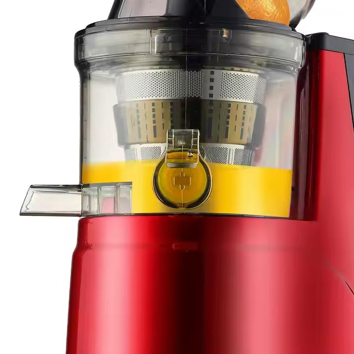 Storcător Electric Fructe și Legume HALEY 150W – Silențios, Eficiență Ridicată, 500ml, Funcții Avansate, Design Roșu/Negru