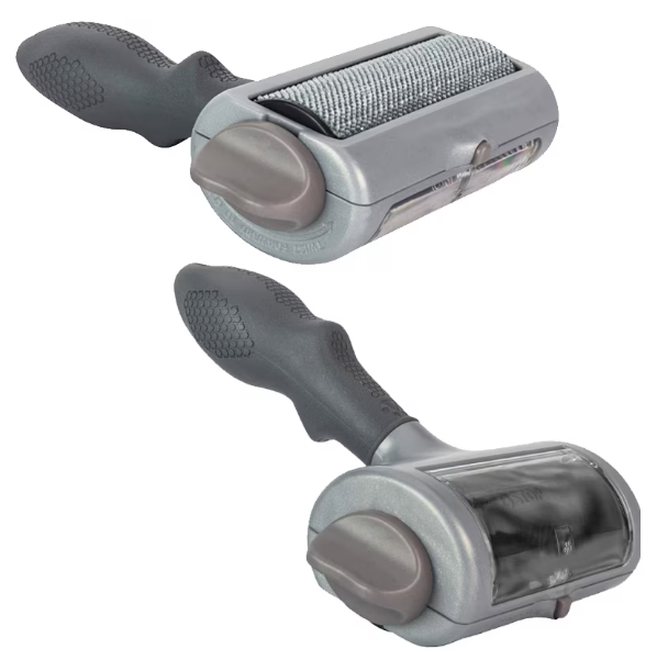 Rola pentru indepartarea scamelor si parului de animale, bidirectionala, 17 X 17 X 4 cm, Gri