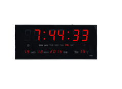 Ceas Digital, At Performance Cu, Lumina Red Temperatura, Alarma, Calendar, Termometru, Rosu