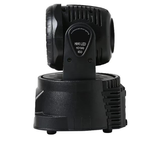 Proiector lumini Moving Head, 8 W x 7 LED, Negru, AT PERFORMANCE