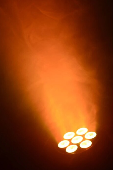 Proiector lumini Moving Head, 5 W x 7 LED, Negru, AT PERFORMANCE