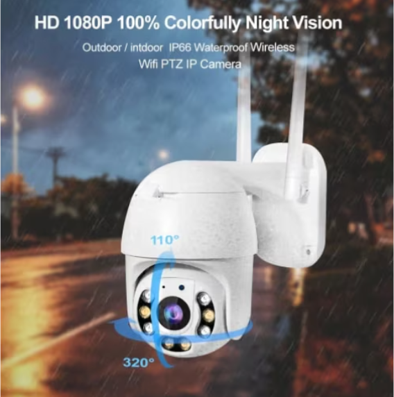 Camera Supraveghere, WiFi Night Vision 360°, Senzor De Miscare, At Performance, Pentru Exterior, Si Interior