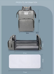 Rucsac 3-in-1 pentru bebelusi Gri