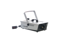 Aparat Profesional de dispersie fum, Putere de 2000 W, AT PERFORMANCE, Atasat buton de declansare a jetului de fum, Prevazut cu Radiocomanda, Culoare gri/negru