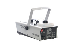 Aparat Profesional de dispersie fum, Putere de 2000 W, AT PERFORMANCE, Atasat buton de declansare a jetului de fum, Prevazut cu Radiocomanda, Culoare gri/negru