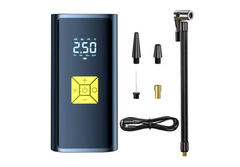 Pompa de aer inteligenta, AT PERFORMANCE®, 150PSI, portabila, pentru masina, compresor automat pentru pneuri, pentru motocicleta, negru