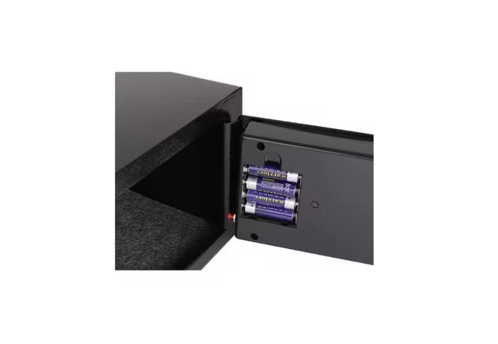 Seif Electronic, At Performance, Standard Mini cu Cifru si Cheie, din otel, 17x23x17 cm, Gri