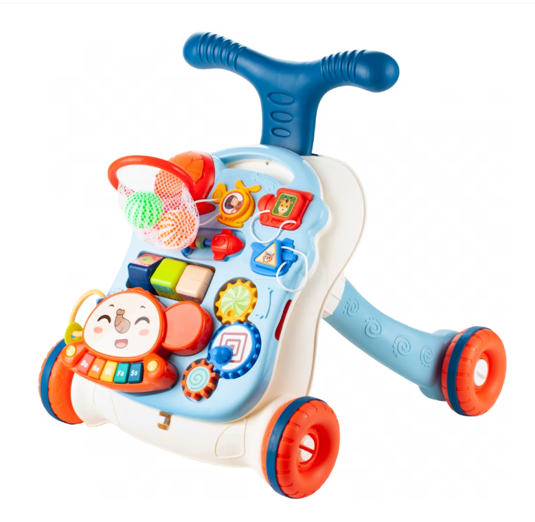 Antemergator Multifunctional 6 in 1, BabyElephant, cu Centru de Activitati si Masuta Interactiva