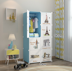 Dulap modular pentru copii 8 rafturi ,  AT PERFORMANCE®, monumente