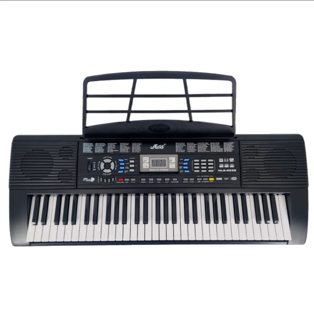 Orga electronică profesională MLS-6639 cu 61 clape, 128 tonuri, 128 ritmuri, display digital și funcție de învățare