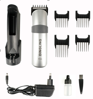 Masina de tuns RF-609 fara fir, reincarcabila, Accesorii incluse, Argintiu/negru