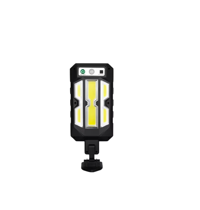 Lampa solara LED, AT PERFORMANCE, 3W, 3 moduri iluminare, Senzor miscare, Telecomanda, Negru