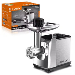 Mașină de Tocat Carne HALEY, 2600W, Unelte Metalice, Carcasă din Oțel Inoxidabil, Argintiu