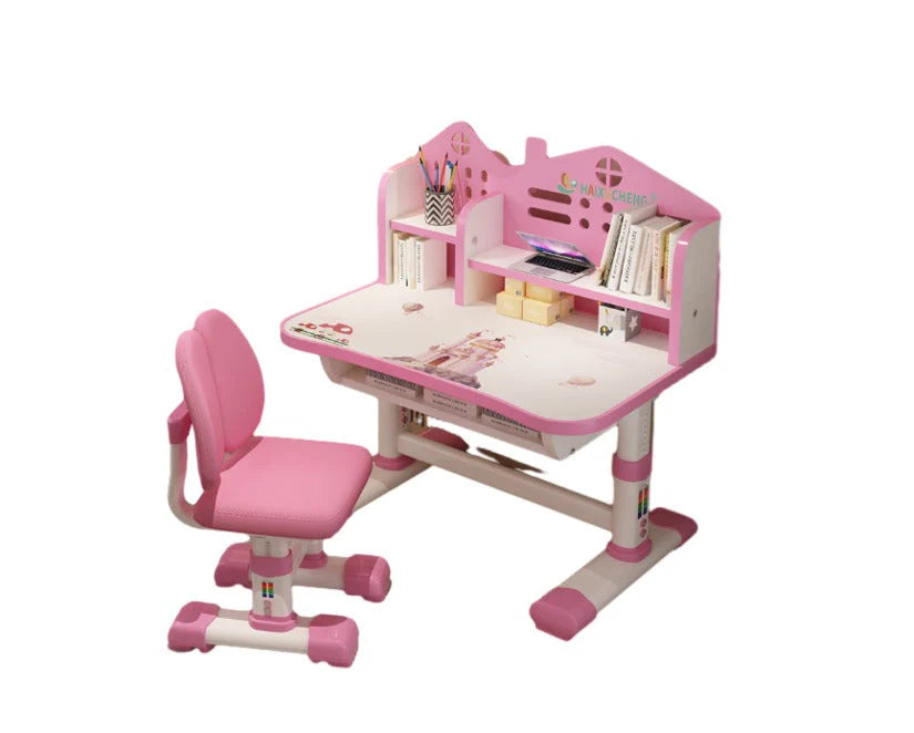 Set birou AT PERFORMANCE®, pentru copii, Mobila pentru casa copilului ALBASTRU, de studiu și scaun.