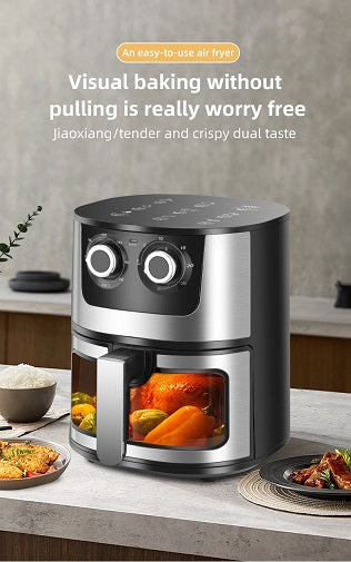 Friteuza cu geam Multifuncțională cu Aer AT PERFORMANCE – Gătit Sănătos, Rapid și Eficient