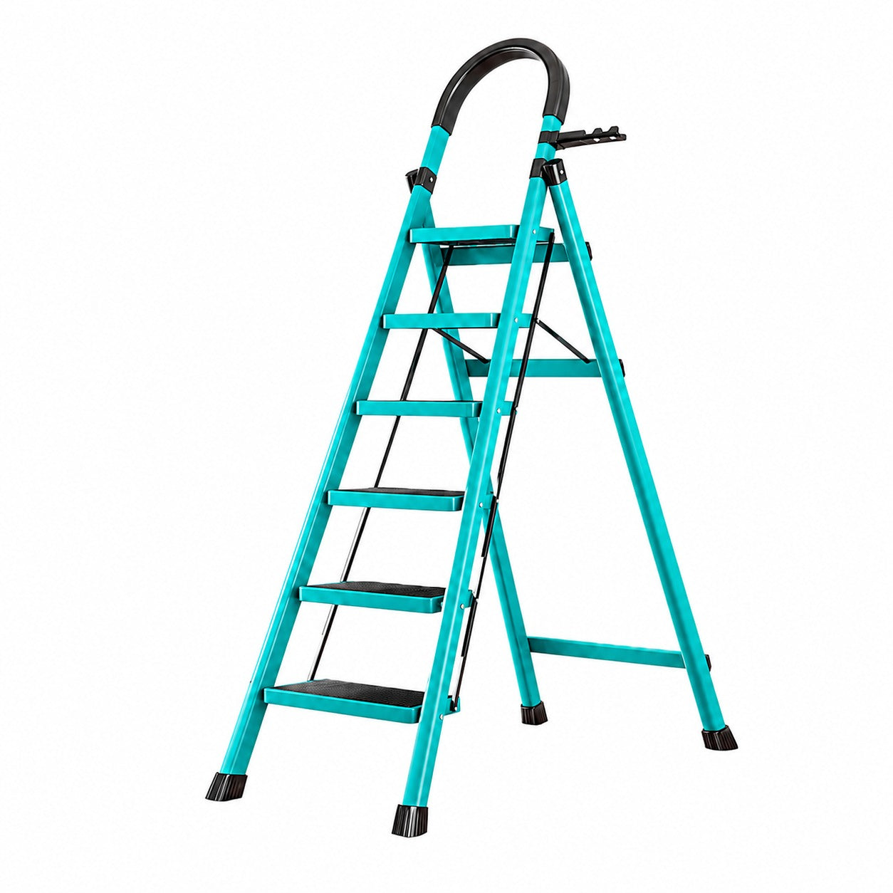 Scara Pliabila cu 3/4/5/6 Trepte Late, At Performance, Metalica, Maxim 150 Kg, Picioare Antialunecare