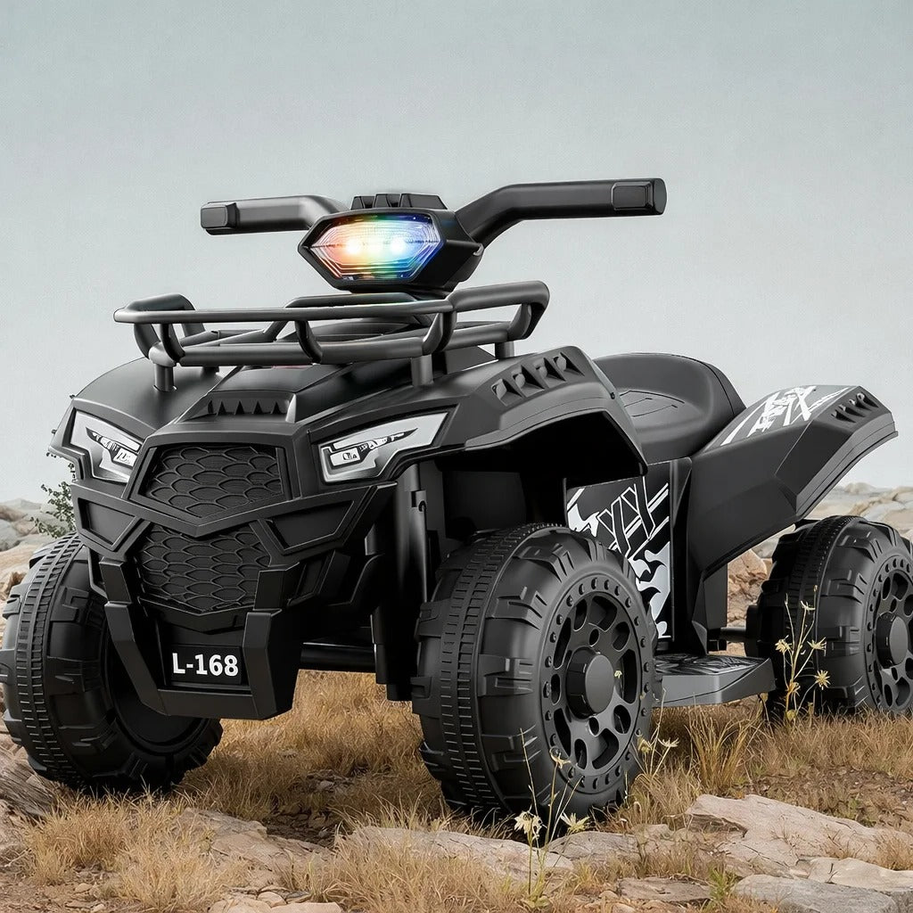 ATV Electric Copii KIDOO® L-168, 6V, 3–5 km/h, 1–5 ani – Distracție Off-Road, Sigur și Ușor de Utilizat