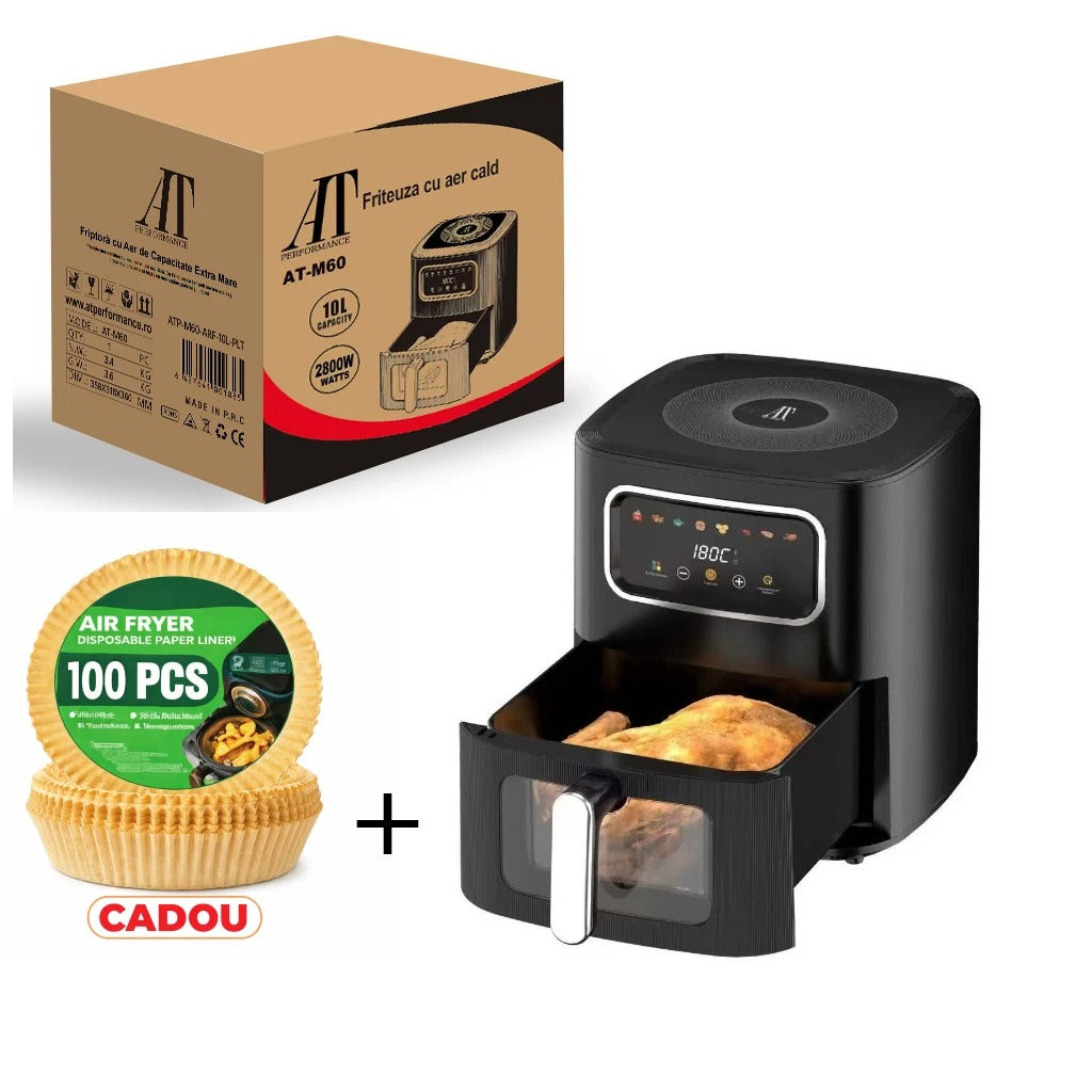 Friteuză cu Aer Cald AT Performance AT-M60, 10L, 2800W, Control Digital