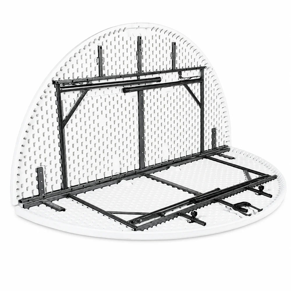 Masă Rotundă Pliabilă AT PERFORMANCE® 150 cm, HDPE Profesional, 400 kg, pentru Evenimente și Catering