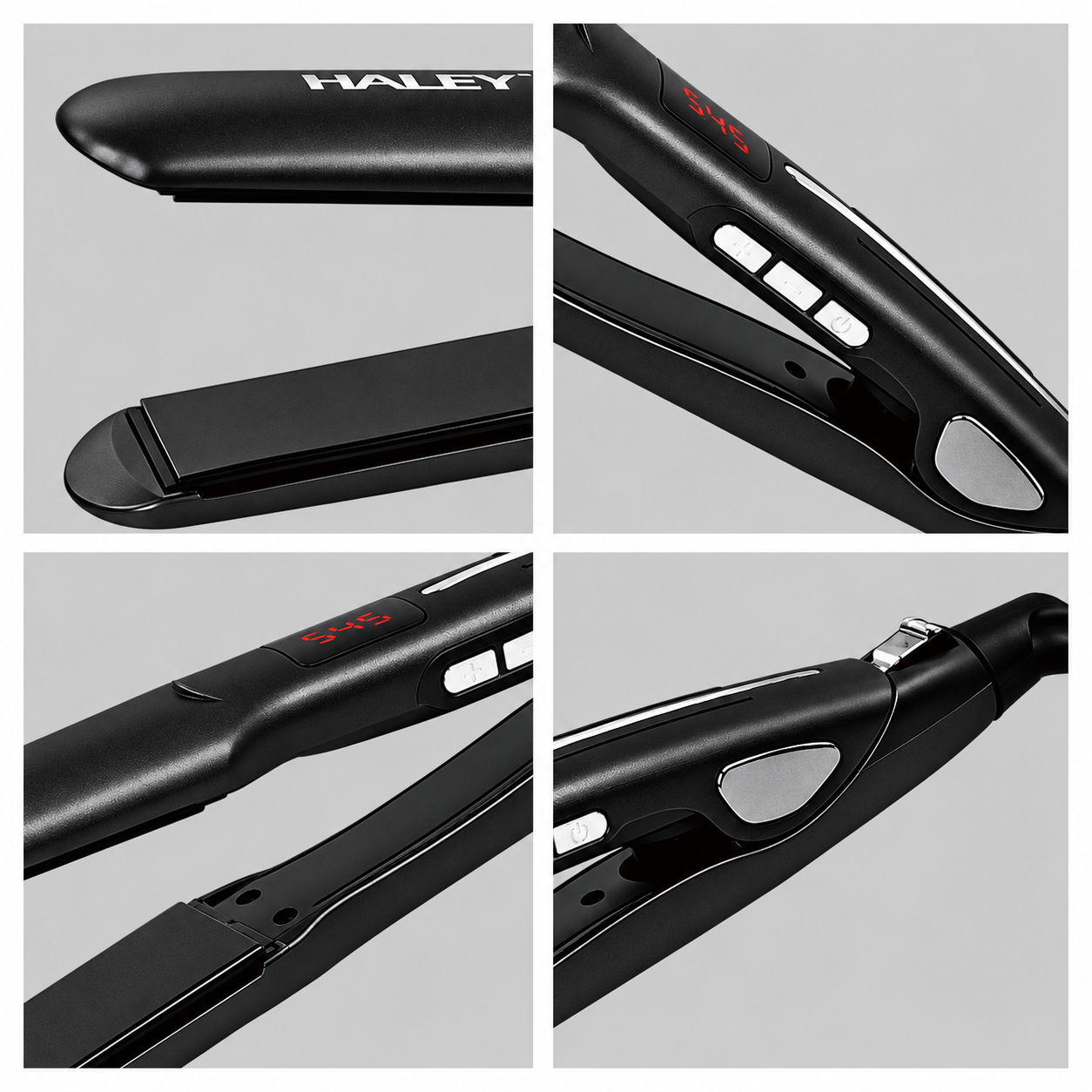 Placă de Îndreptat Părul HALEY HY-3023, 60W, Încălzire Rapidă, Modelare de Lungă Durată, Design Unic, Hair Straightener