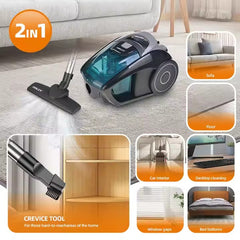 Aspirator Fără Sac de 2.0 Litri, 2800W, HALEY-9034, Aspirator cu Recipient