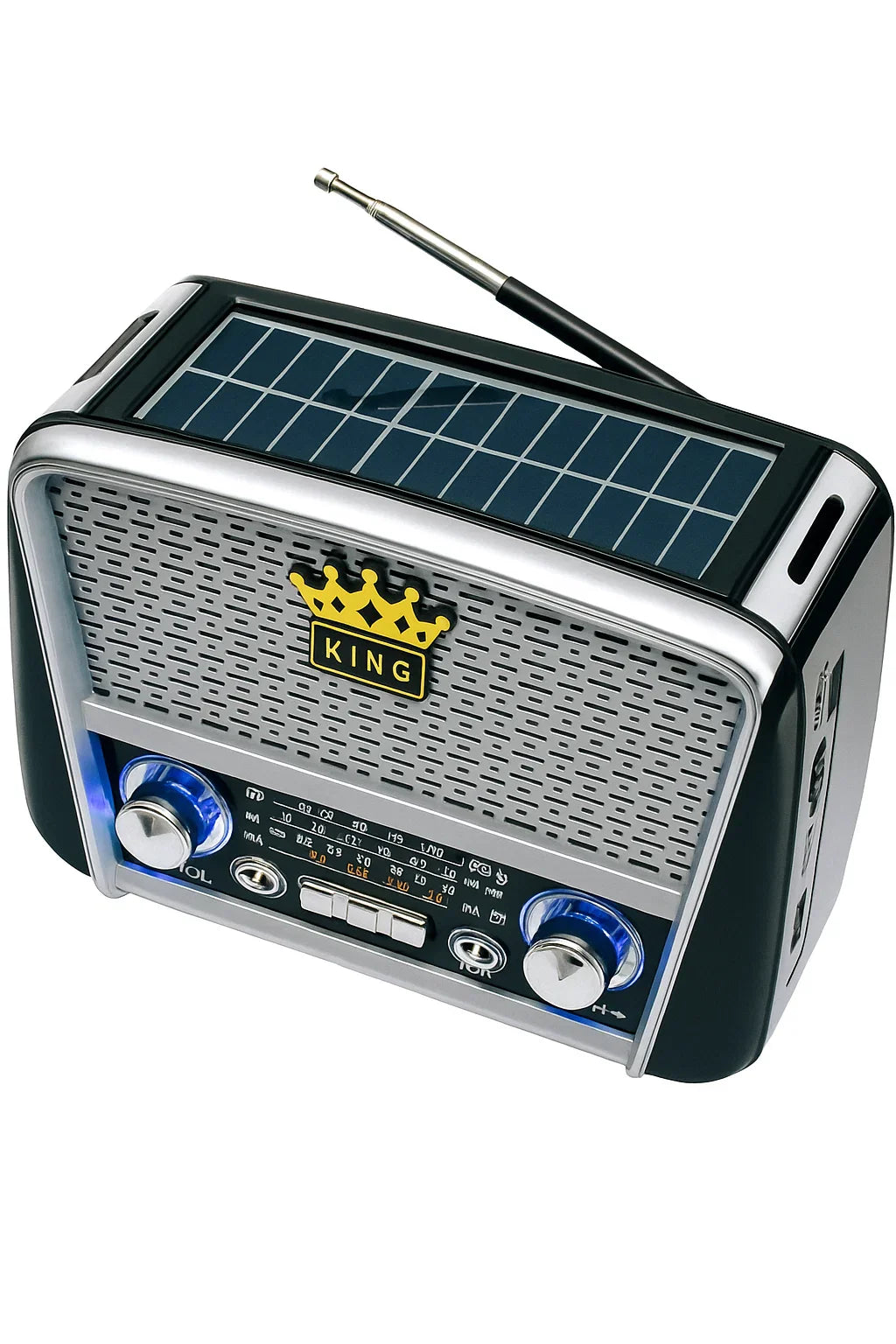 Radio Portabil Golon RX-BT455S cu Bluetooth, USB/SD, Panou Solar și Lanternă