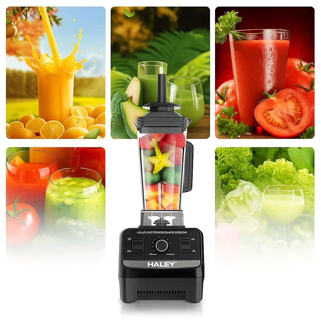 Mixer Multifuncțional HALEY HY-2715, 5500W, 2.5L, 2 Viteze, Funcție Pulse, Curățare Automată, 2 în 1