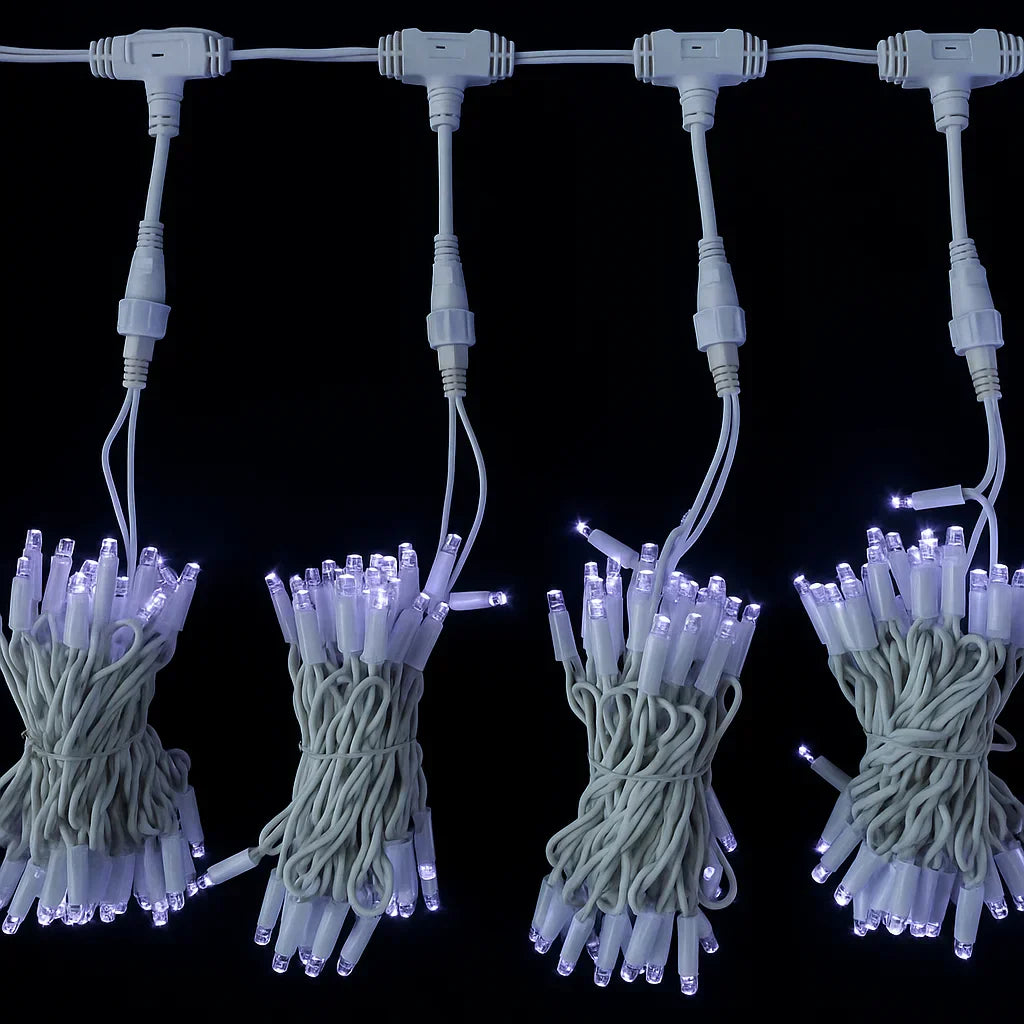 Instalație luminoasă tip perdea AT Performance 3x2M, 240 LED, IP65, efect curgere