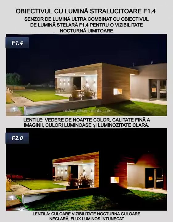 Cameră Supraveghere WiFi cu 3 Camere AT PERFORMANCE® – 15MP 8K, PTZ, Audio, Alarmă, Exterior, IP66