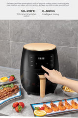 Friteuza fara Ulei cu aer cald, AT PERFORMANCE®, 2400 W, Functie de Coacere, 6l Air Fryer